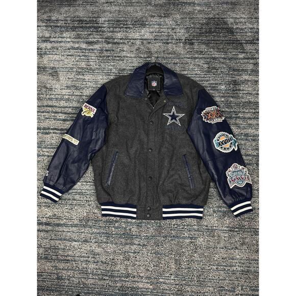 Dallas Cowboys Súper Bowl Champions Varsity Jacket Size L NFL - Picture 1 of 16